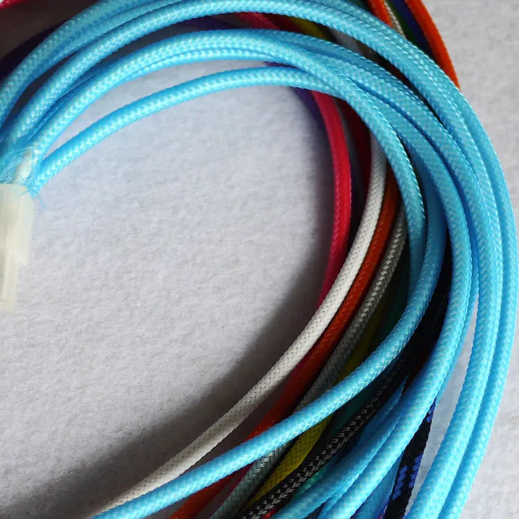 

UV Blue 2 3 4 6 8 10 12 40mm Tight Braided PET Expandable Insulated High Density Cable Sleeve Protect Wire Wrap Sheath Gland