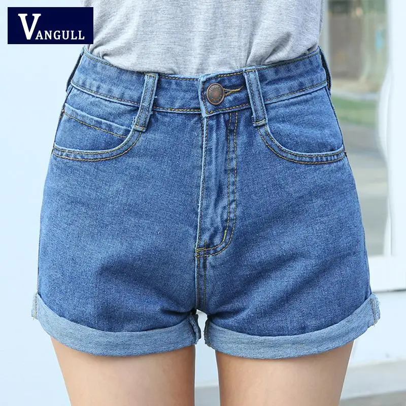 Taille Haute Denim Shorts Taille Xl Femme Jean Court Pour Les Femmes 2016 Ete Dames Shorts Chauds Solide Sertissage Denim Shorts Aliexpress