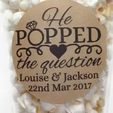 На заказ помолвка он выскочила вопрос свадебный подарок наклейки уплотнения еда сувенирные этикетки день рождения попкорн сувениры подарок наклейки