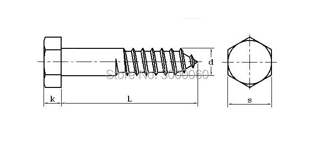 hexagon head wood screws