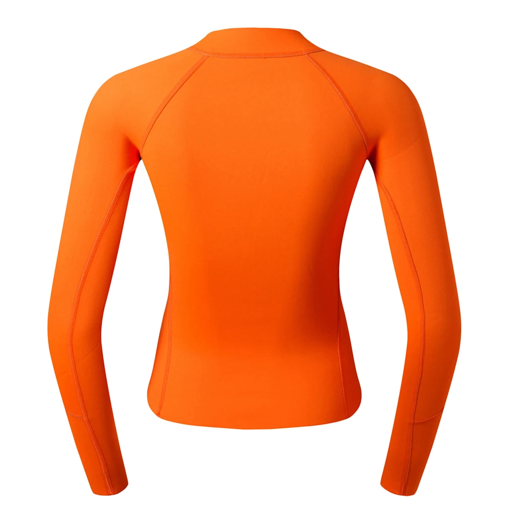 2mm Neoprene Women Ladies UV Sun Protection Wetsuit Top Long Sleeve Front Zipper Jacket - Warm, Super Stretch & Comfortable