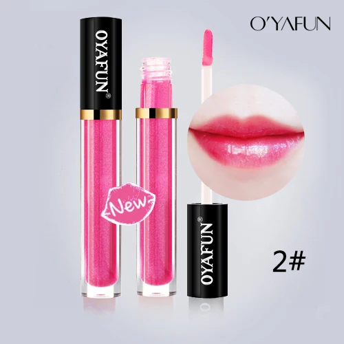 

New liquid lipstick moisturizing for women's beauty lasting shiny diamond lip color dyed color makeup lip gloss cosmetics