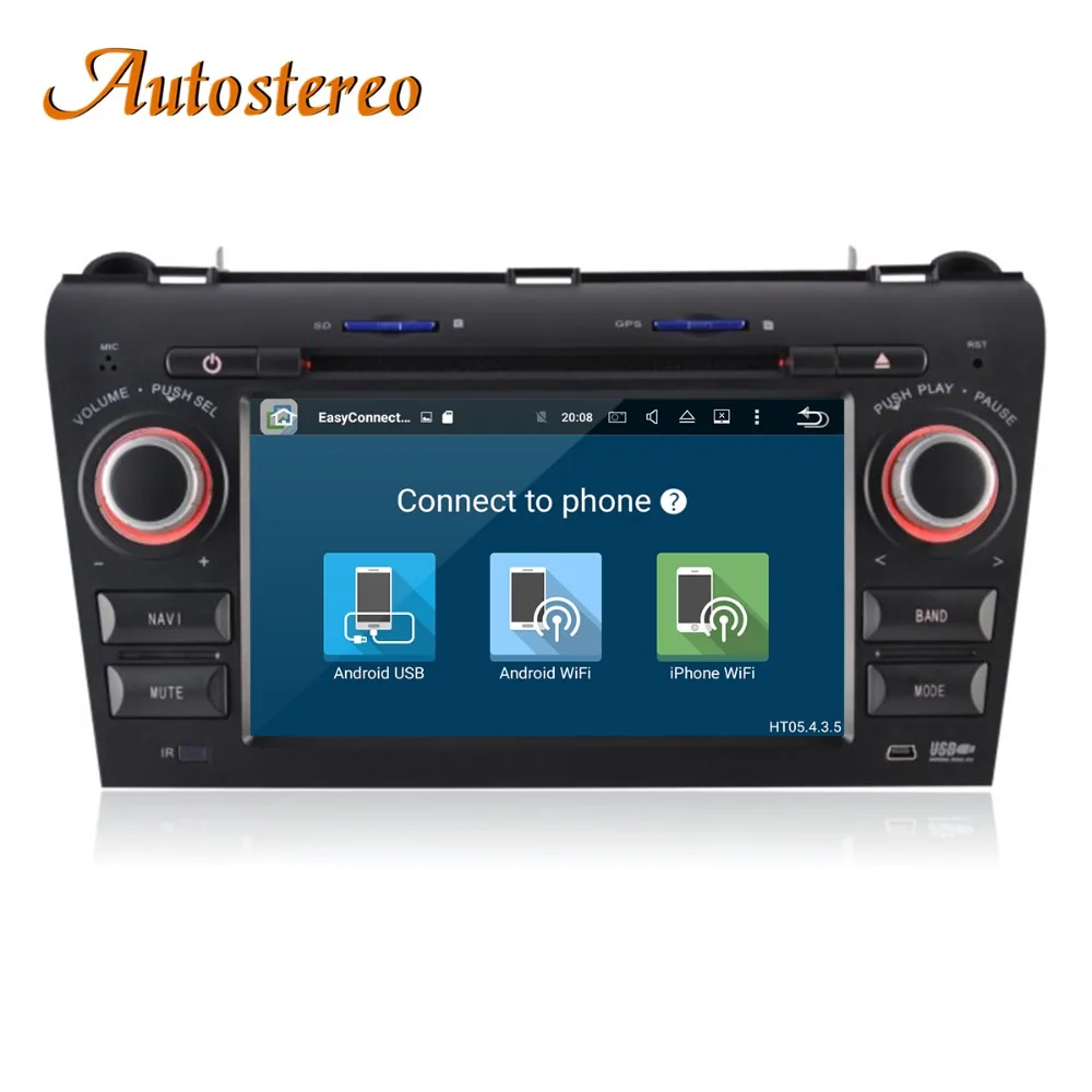 Discount Android 9.0 Car GPS Navigation DVD Player For Mazda3/Mazda 3 2003-2009 multimedia player head unit stereo HD radio tape recorder 4