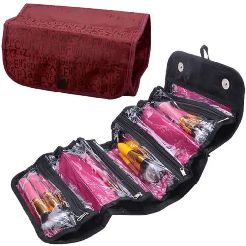 Hanging Toiletry Wash Bag Travel Cosmetic Makeup Case Roll up Organizer