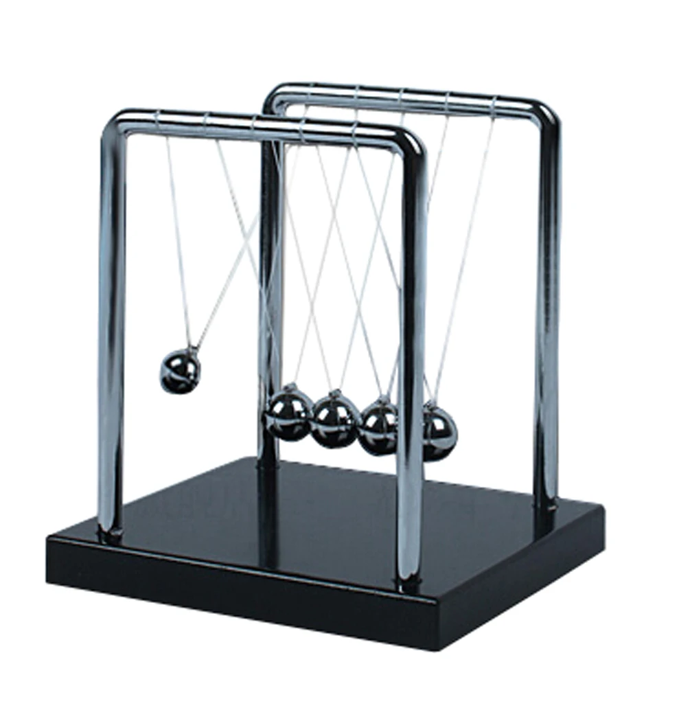 Newtons Колыбель балансировка качающиеся металлические шары Физика маятник научная игрушка сталь