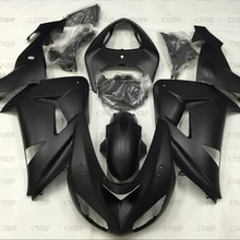 Ninja ZX 10r 2006-2007 Обтекатели ZX10r 2007 Пластик Обтекатели для Кавасаки ZX10r 07 материя Черный ABS обтекатель