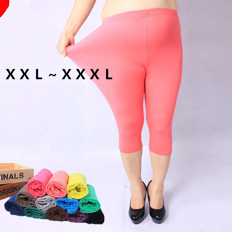 Summer Hot Sale Plus Size XXLXXXL Fat MM Solid Candy Colors Slim