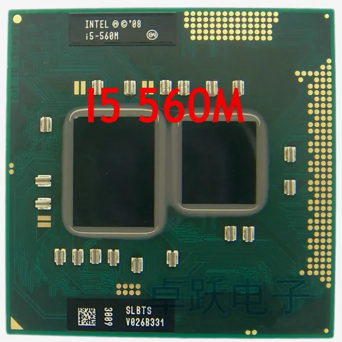 InteI core I5 560m I5-560m Dual Core 2.66GHz L3 3M PGA 988 PGA988 CPU Processor works on HM55 cpu processor