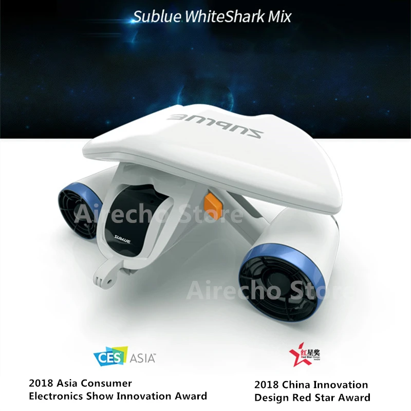 Flash Deal Sublue Whiteshark Mix Underwater Electric Scooter Booster Submersible Propeller Underwater Swimming Diving Snorkeling Equipment 0