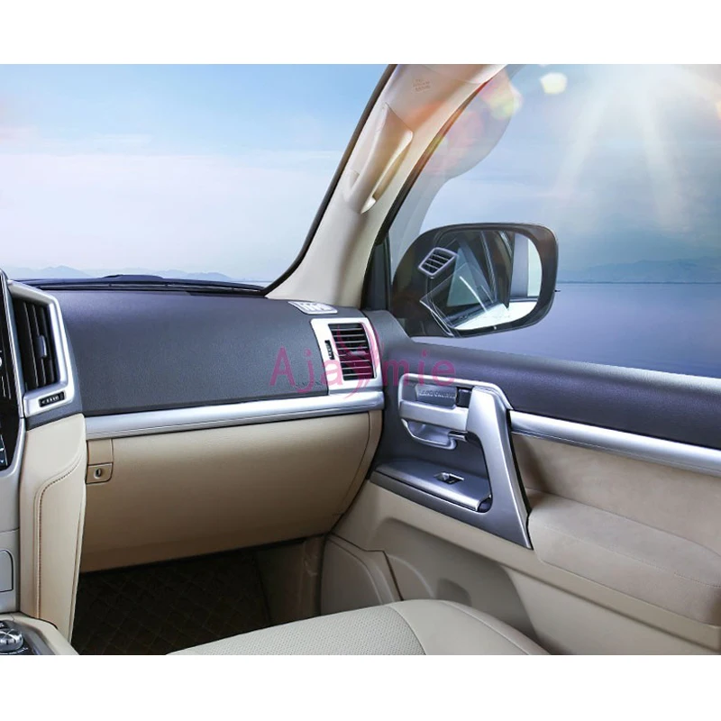 Для Toyota LC Land Cruiser 200 2016 2017 держатель для межкомнатной двери ручка AC Outlet панель