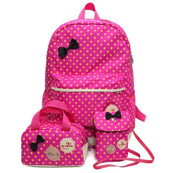 

ZHIERNA Dot Printing Backpack Large Capacity School Bags for Teenagers Girls Ladies Backpack Women Shoulder Travel pack Book Bag