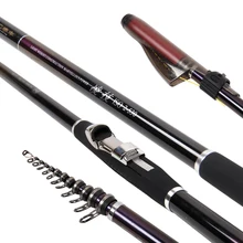 TAIFENG длина секций Рок Удочка 5.3m1.5#-2,0# косая направляющая кольцо телескопическая углеродная удочка для серфинга