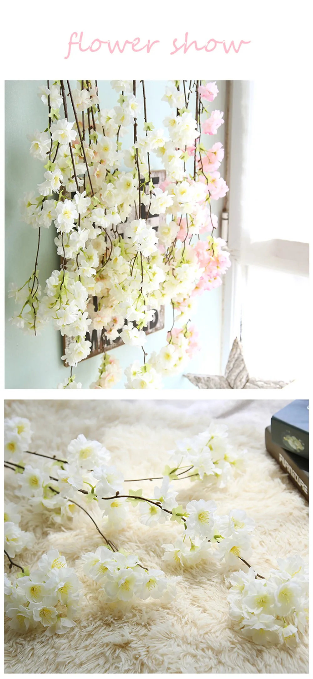 1 шт. искусственные японские Цветы сакуры, декоративные цветы для свадебной вечеринки, домашний букет сакуры