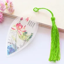 2 шт. классический элегантный Закладка с кисточками милые листья с прожилками в китайском стиле натуральные коллекционные принадлежности Kawaii Канцелярские Принадлежности для чтения