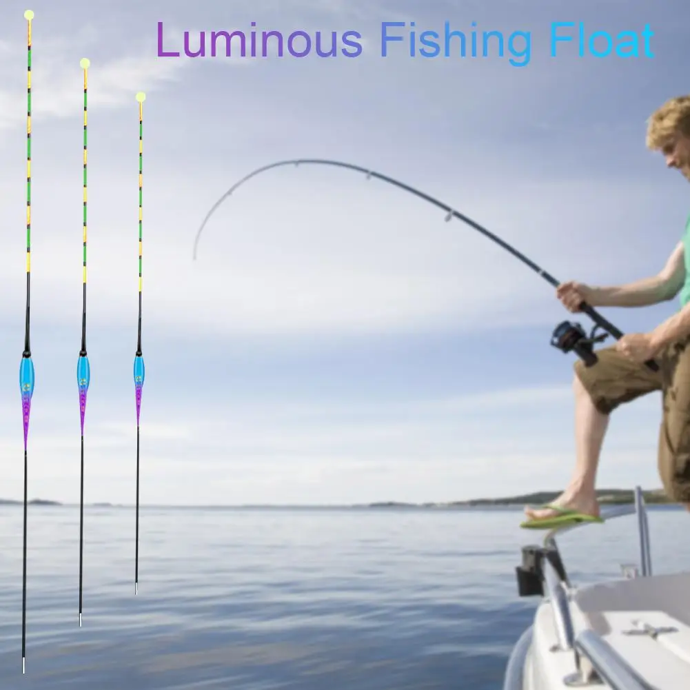 Умный поплавок для рыбалки, изменяющий цвет, светящиеся поплавки для рыбалки, светодиодный светильник, автоматически напоминающий для ночной рыбалки