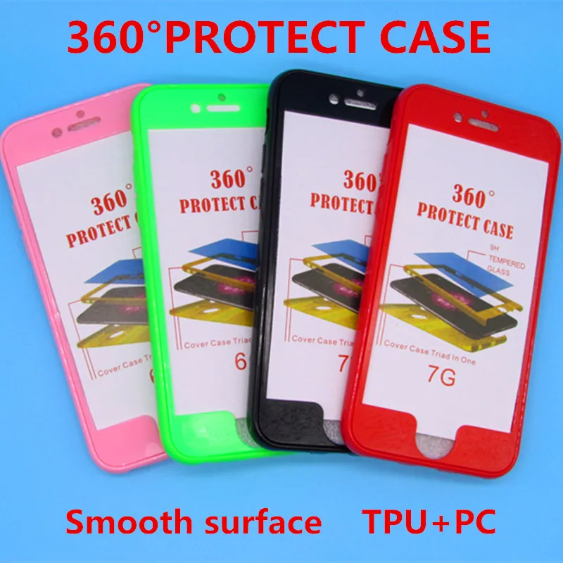 New products For Apple iPhone6 6S 6Plus chassis 360 body cover PC TPU phone kit for iphone7 7Plus protective two-in-one |