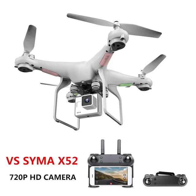 Обновление Новый Дрон с камерой 720 P HD 0,3 Вт белый парение Helikopter VS SYMA X52 Дрон RC Дрон полный hd-камера Дрон Professional