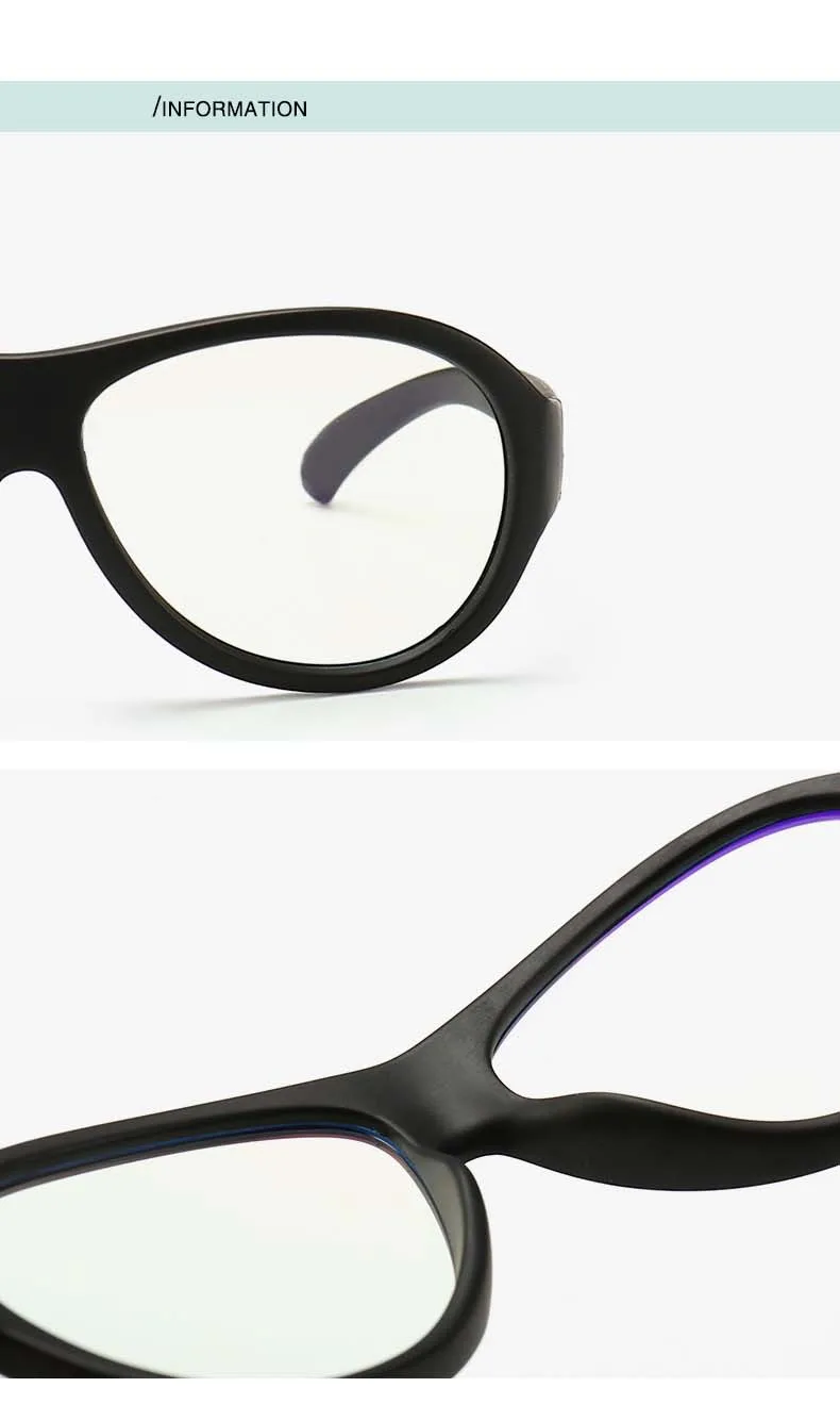 Comfort Baby Anti-blue Light Silicone Plain Computer Glasses Brand Children Soft Frame Goggle Glasses Kids Cat Eyes Eywear