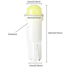 20X T5 COB Branco Lâmpada LED Painel de Leitura Da Porta Do Carro Auto Calibre Conjuntos de Luz