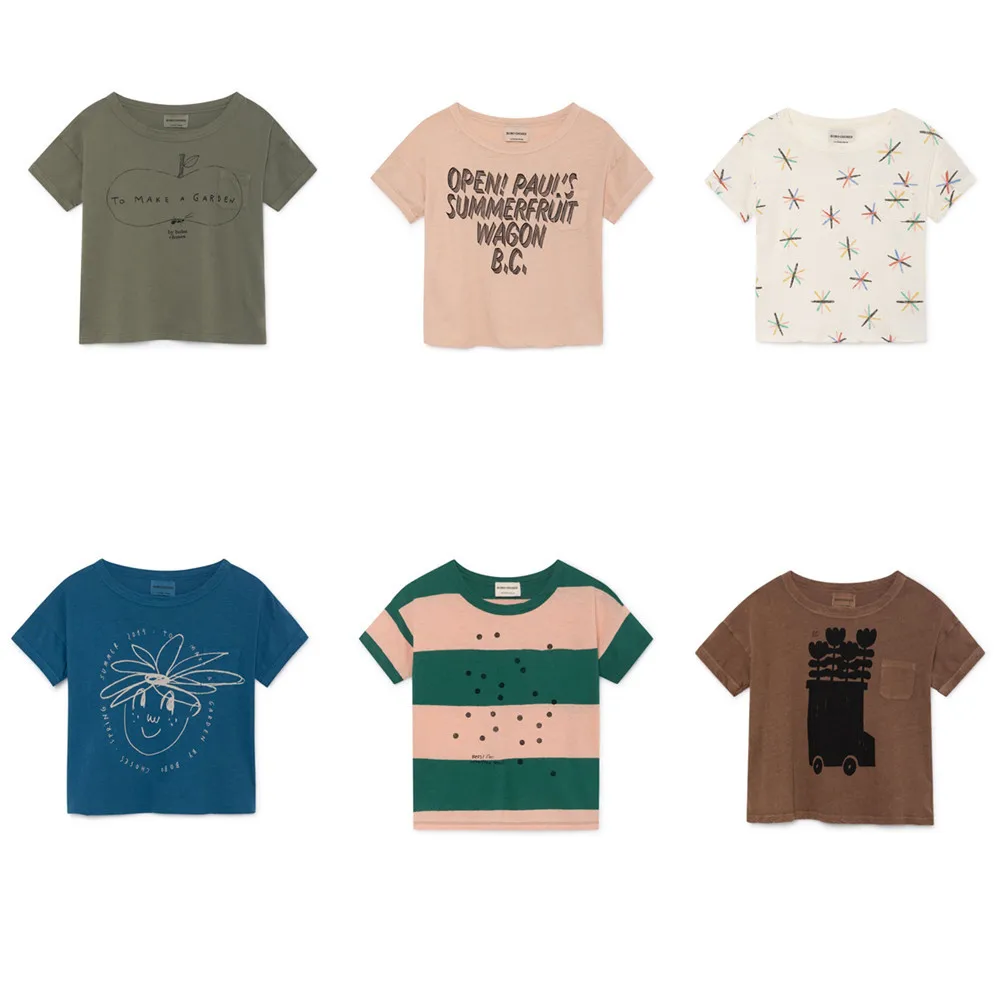 

Kids T Shirts 2019 Summer Brand Boys Girls Short Sleeve T Shirts Children Cartoon Animal Clothes Baby Tops Tees