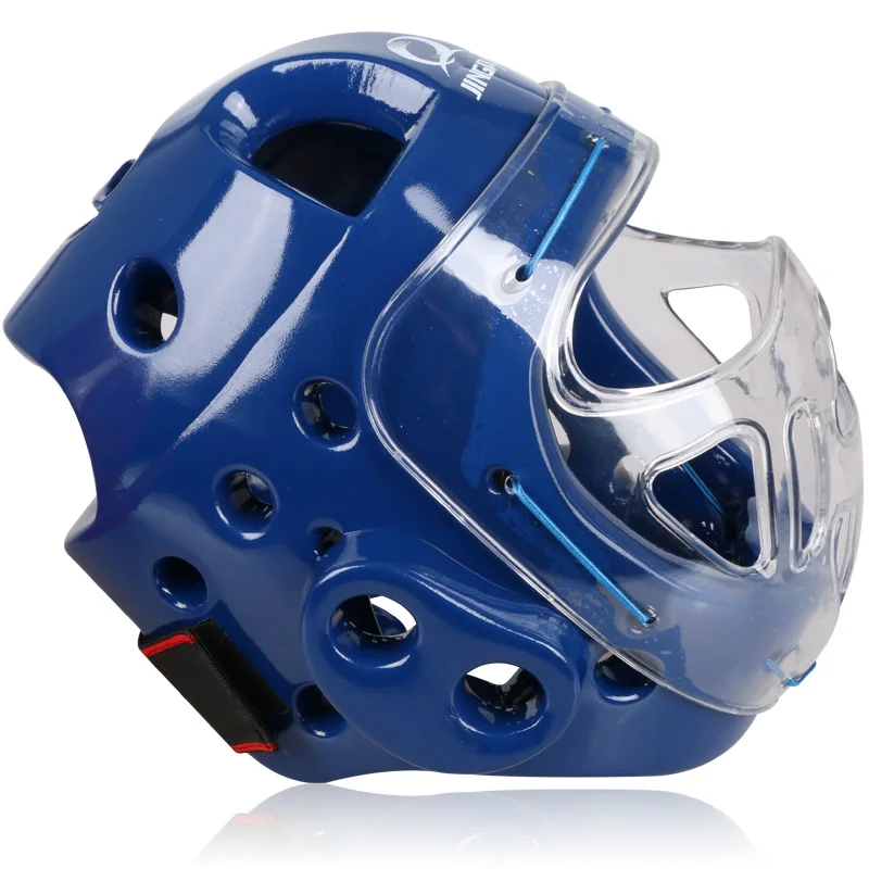 Adult Sparring Head Gear Helmet Protective Face Mask Karate Martial