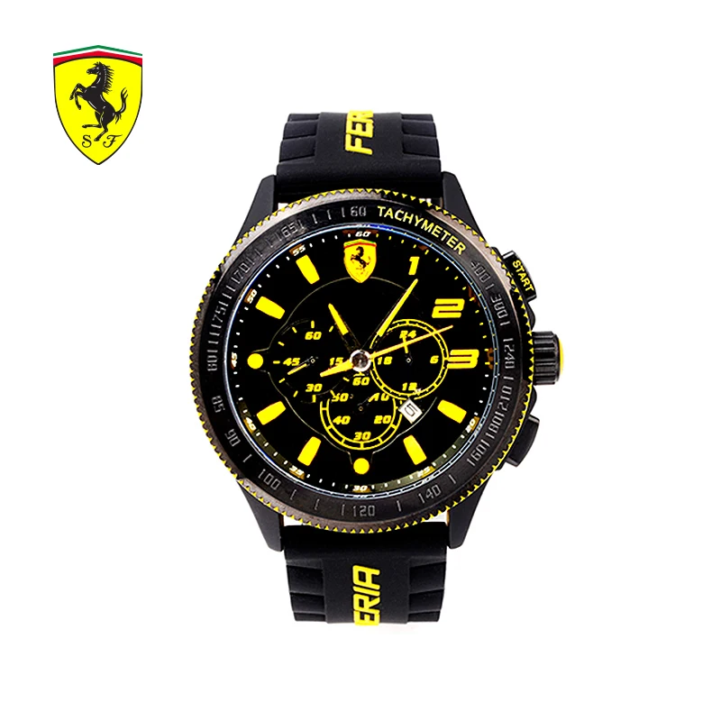 

SCUDERIA FERRARI Brands Round Dial Watch 2018 New Men's Sports Fashion Casual Waterproof Male Quartz Wristwatches Trendy 0844501