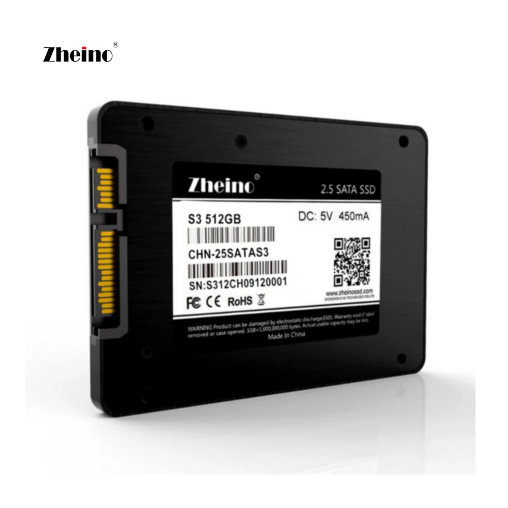 Zheino 3D SATA3 512GB SSD жесткий диск высокоскоростной TLC NAND флэш Внутренний твердотельный диск для ПК ноутбука алюминиевый сплав