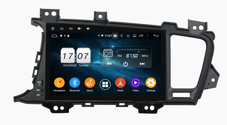 Top Full touch screen 9inch octa core android 9.0 car dvd player for Kia K5 OPTIMA 2011-2015 with car audio stereo gps navi wifi 5