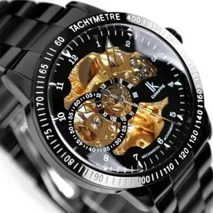Sale ik double faced fully automatic mechanical business luxury automatic watch steel male casual gift Classic