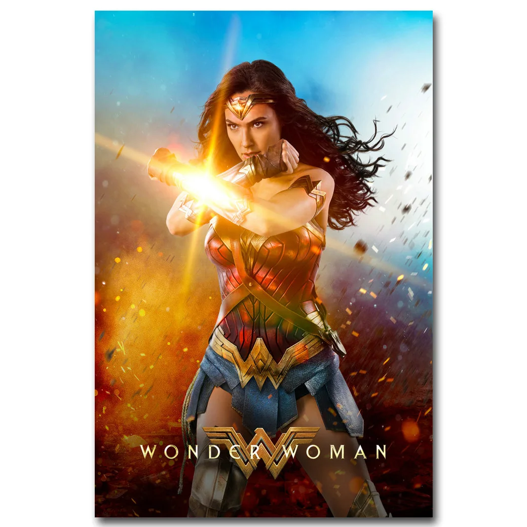 Wonder Woman 2017 Superheroes Movie Art Silk Poster 12x18 24x36 inch