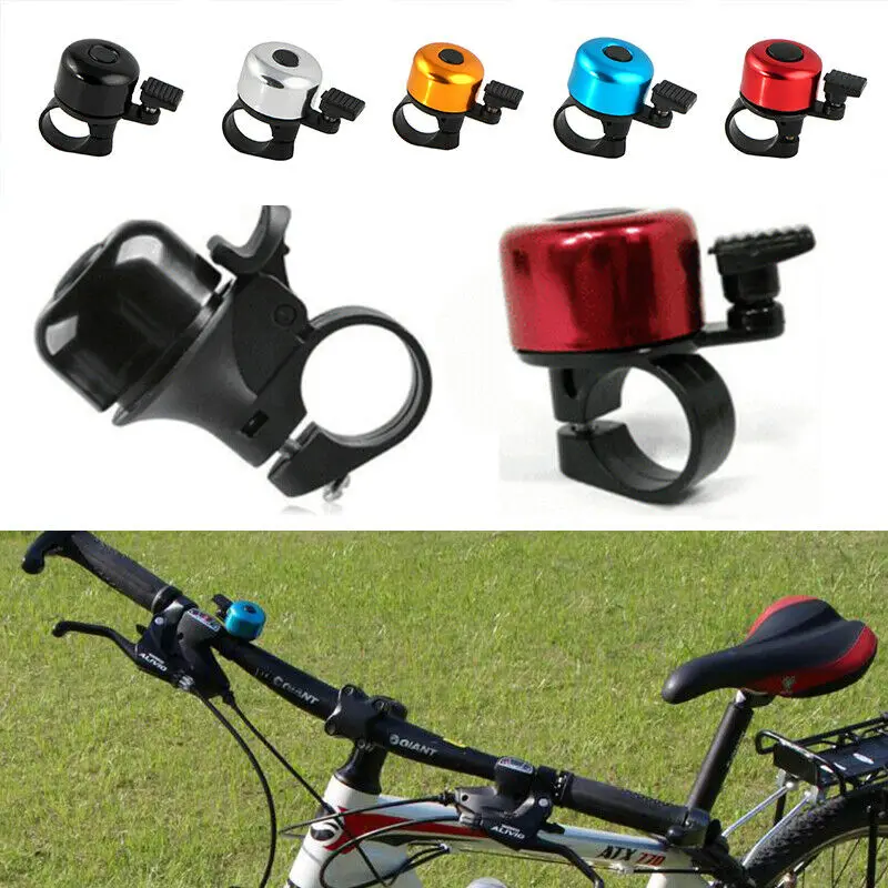 

6 Colors Aluminum Alloy Bike Bicycle Cycling Handlebar Bell Ring Kids Scooter Mini Alarm For Safety Outdoor Bicycle Accessory
