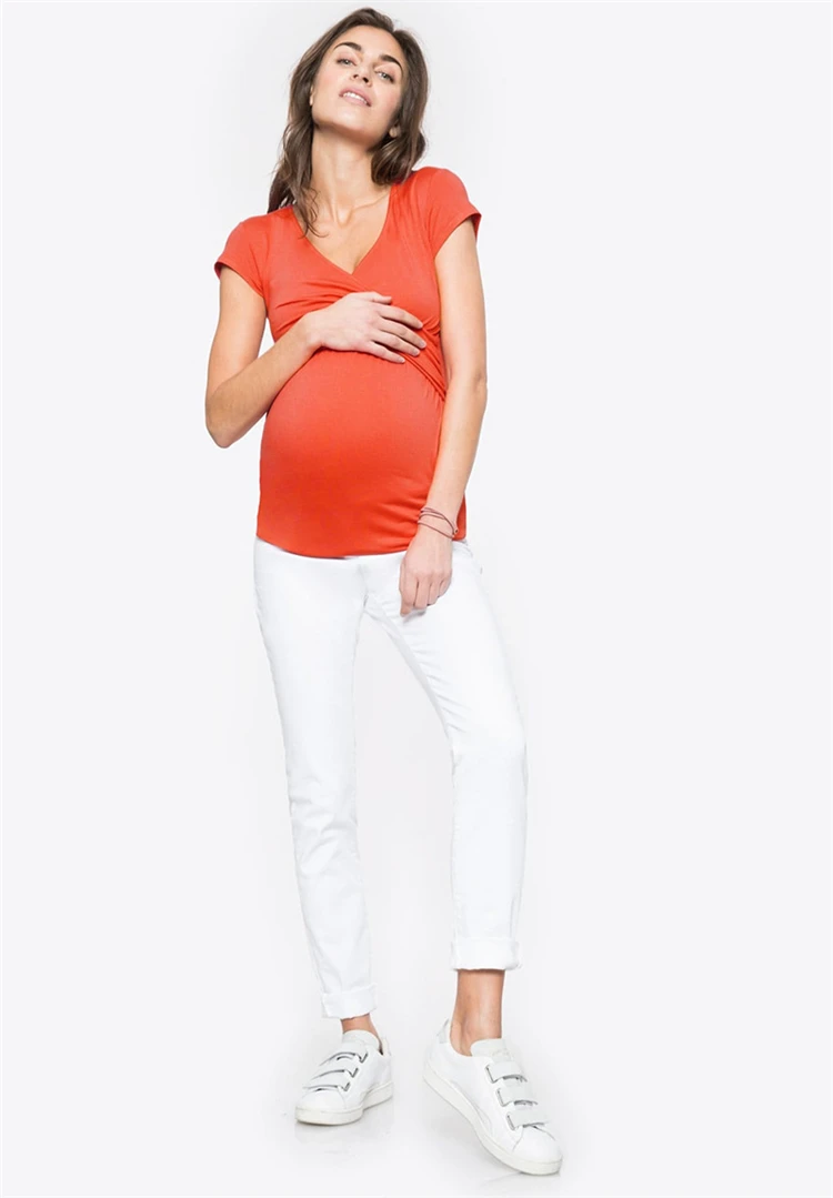 Nursing Tops Maternity Clothes Tees Breast Feeding Maternity Clothing T-shirt Pregnancy Breastfeeding Clothes For Pregnant Women (9)