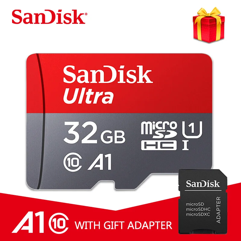 

SanDisk memory card A1 128GB 100mb/s micro SD Card 32gb class 10 SDXC 64gb Ultra SDHC 32gb 16gb UHS-I memory TF CARD + adapter