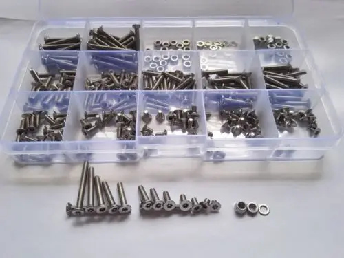 300 шт. M3 Torx T & TX винты с потайной головкой Винты плоской в комплекте Бесплатная