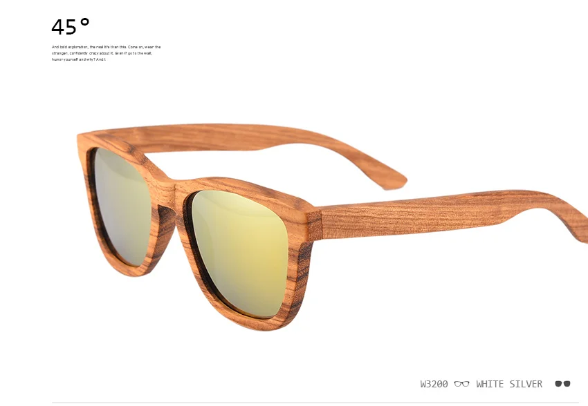 Натуральные коричневые бамбуковые деревянные солнцезащитные очки ретро ручной работы поляризованные линзы бамбуковые солнцезащитные очки коричневая оправа очки с подарочной коробкой