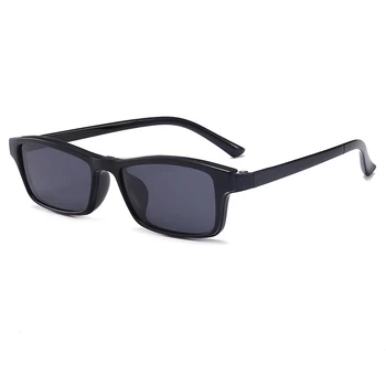

Magnet Sunglasses Men Polarized Clip On Glasses Women Square Eyeglass TR90 UV400 Optical Frames Oculos