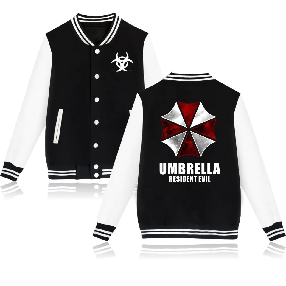 

Resident Evil Umbrella cosplay Baseball Jacket plus size fleece Coat casual trackusuit mens coats and jackets boys clothes