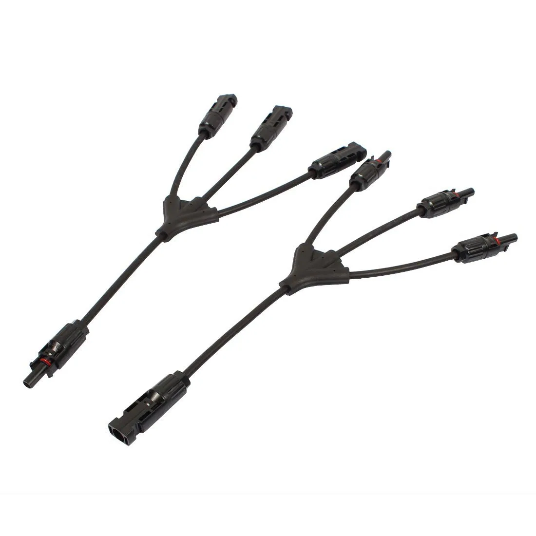 

1Pair MC4 Y Branch Solar Panel Adaptor Cable Connector 30A MMMF FFFM Set Wire T Splitter