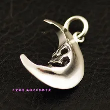 Подвески в виде черепа из чистого серебра 925 пробы