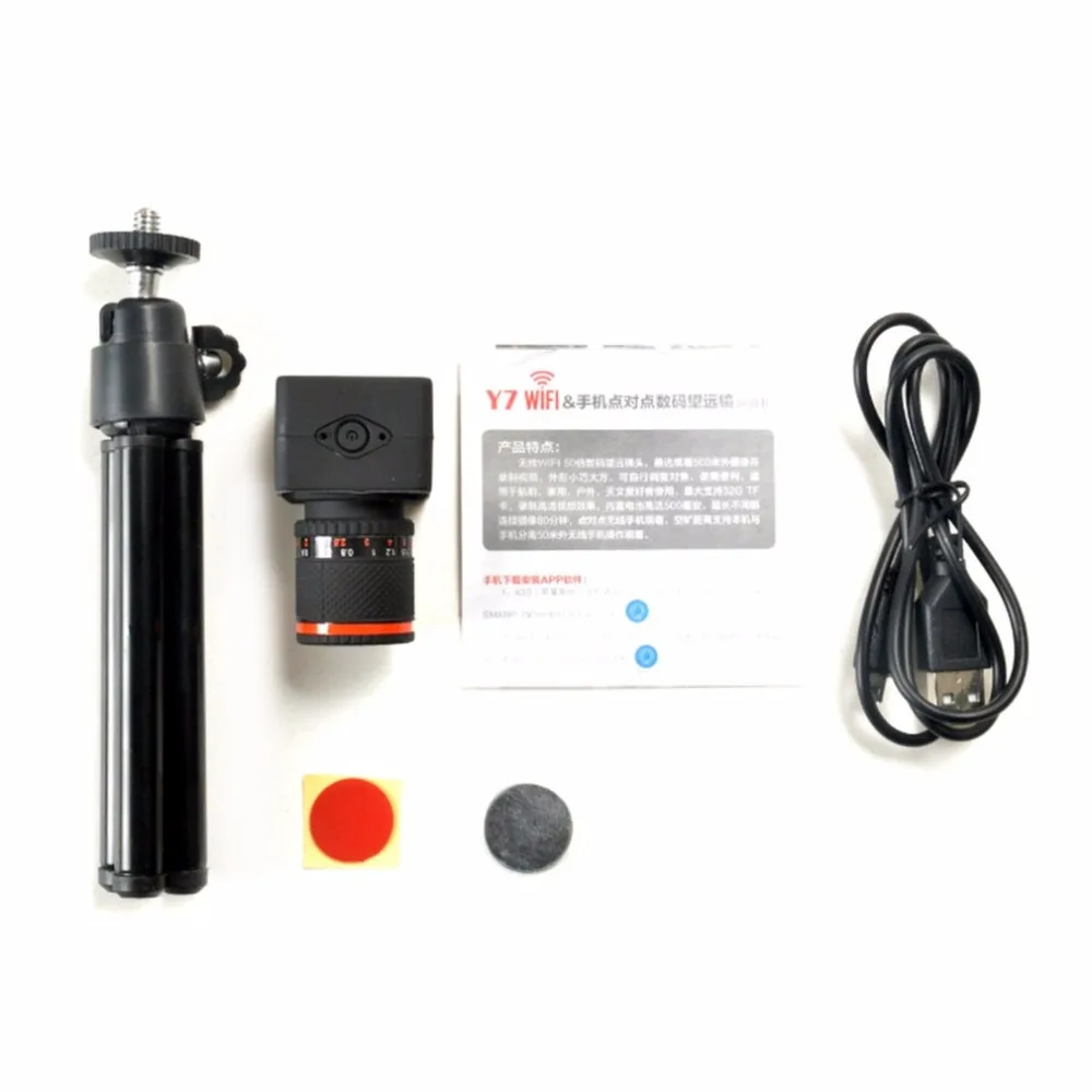 

Mini Camera Digital Lens Wireless Wifi P2P Mobile phone Telescope 50X Zoom Manual Focus Camcorder Camera Wireless Lens Drop Ship