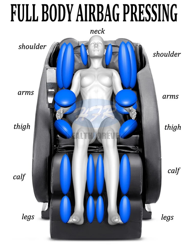 Корея Индия Япония последние fix дешевые Электрический массаж всего тела кресло 4d нулевой гравитации 3d ноги шиацу источник питания цена
