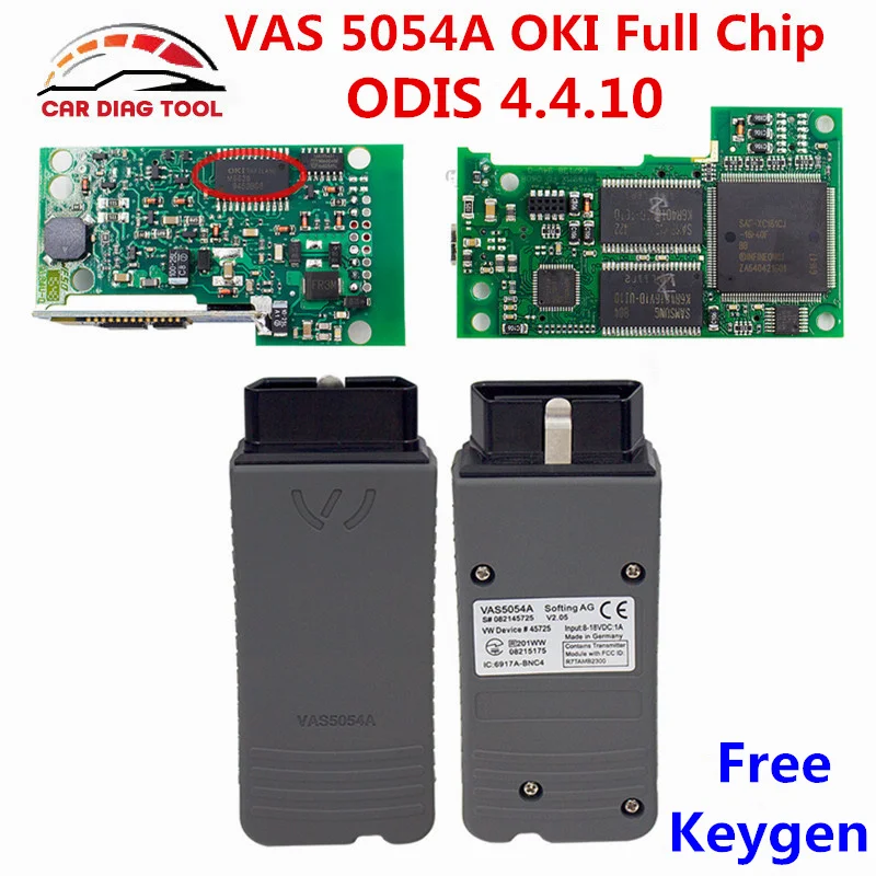 Лучшее качество VAS 5054A OKI полный чип ODIS 4.4.10 VAS5054A V4.4.1 с Keygen 5054 Bluetooth для VAG автомобиля