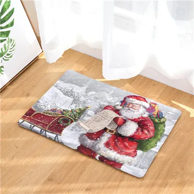 Дверной коврик с рождественским дизайном felpudos коврик для ванной комнаты домашняя гостиная ковровое покрытие Antideslizante 40x60 см/50x80 см - Цвет: 7