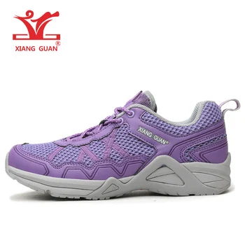 

XIANGGUAN Woman Running Shoes Lightweight Anti Skid Jogging Sneakers Women Sport Run Breathable Purple Blue zapatillas chaussure