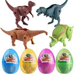 Пасхальные яйца-сюрпризы Игрушечная модель динозавра деформированные яйцо Динозавров Коллекция игрушки для детей 50S8130 Прямая доставка