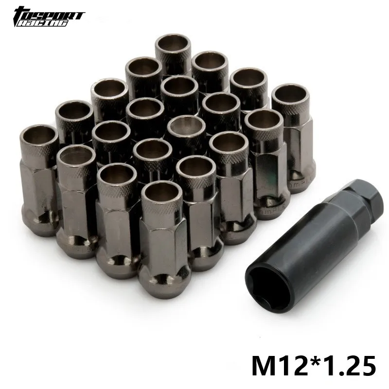 MT V48 Сталь ЖЕЛУДЬ Rim Расширенный Open End колеса гонки гайки M12X1.25 золото - Название цвета: TU-NUTV48-1.25TI