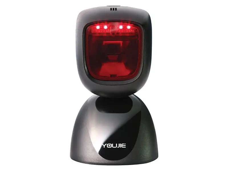 هانيويل YOUJIE HF600 2D CMOS منطقة التصوير سطح المكتب USB السلكية Handfree احادي الباركود ماسحة ل POS حلول