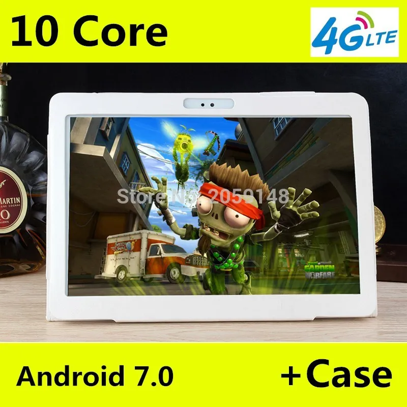 

11.11 10 inch 4G LTE Tablets Deca Core Android 7.0 RAM 4GB ROM 64GB Dual SIM Cards 1920*1200 IPS HD 10.1 inch Tablet PCs+Gifs