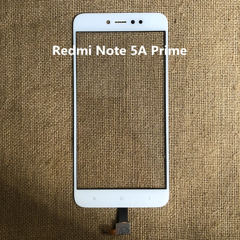 Сенсорный экран для Xiaomi Redmi Примечание 5A/Note5A Prime Передняя стеклянная крышка ЖК-экран внешняя панель Объектив дигитайзер Датчик - Цвет: Note5A Prime