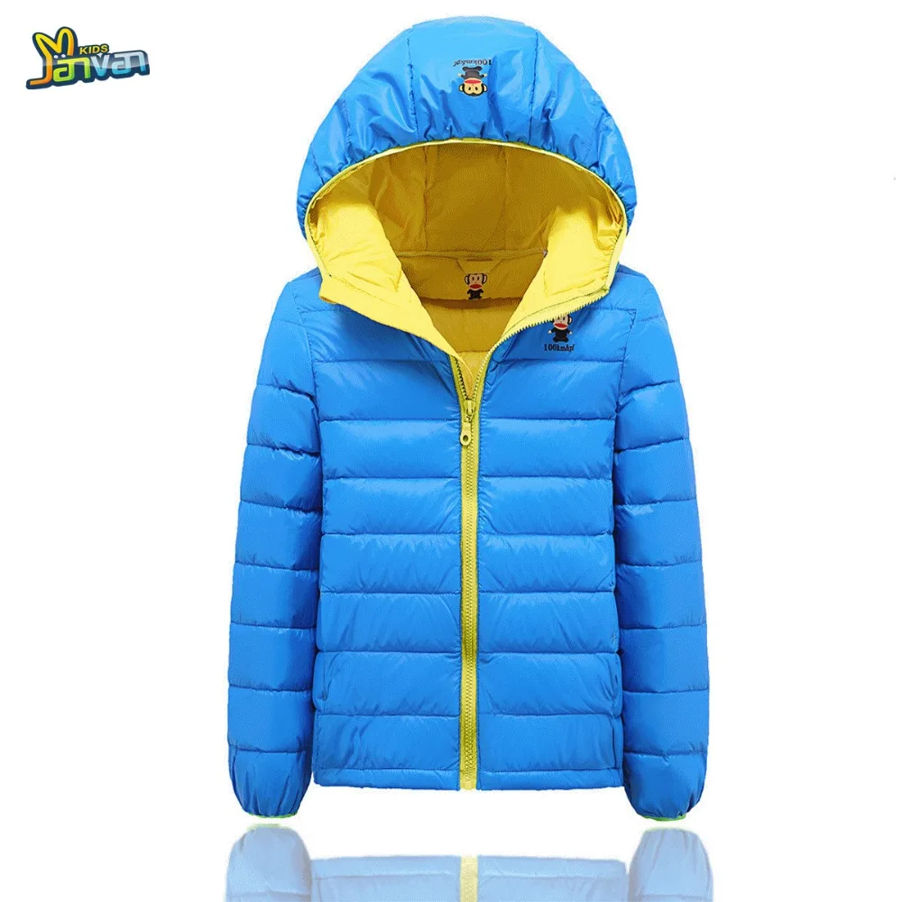 

2016 Cold Winter New Fashion 90% White Duck Down Kids Overcoat Hooded Girls Jacket Thermal Boys Outerwear